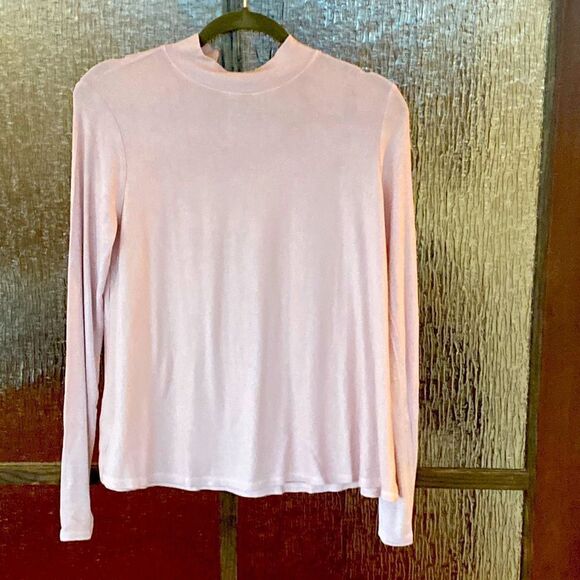 NWT Michael Stars long sleeve top in blush size OS. Tie closer on back. - Picture 4 of 7